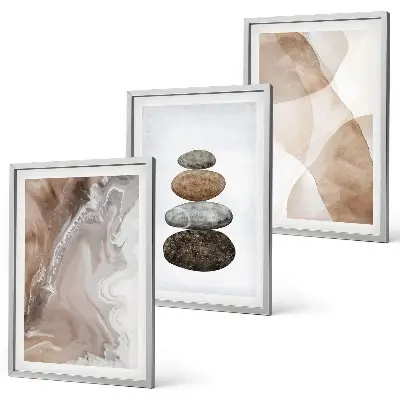 Set tablouri decorative forme abstracte pastelate
