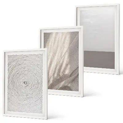 Set de tablouri decorative cu texturi naturale în stil boho
