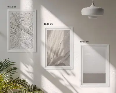 Set de tablouri decorative cu texturi naturale în stil boho