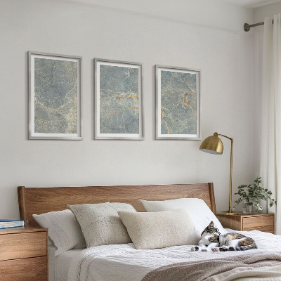 Set tablouri decorative Piatră decorativă din marmură verde