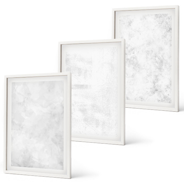 Set tablouri pentru dormitor Fundal minimalist cu pete albe