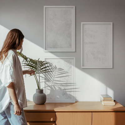 Set tablouri pentru dormitor Fundal minimalist cu pete albe