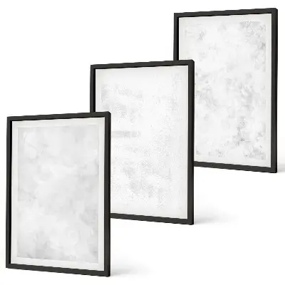 Set tablouri pentru dormitor cu fundal minimalist și pete albe