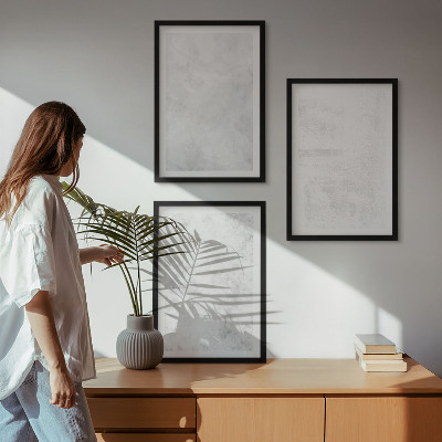 Set tablouri pentru dormitor Fundal minimalist cu pete albe