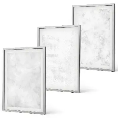 Set tablouri pentru dormitor cu fundal minimalist și pete albe