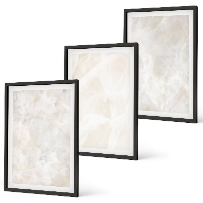 Set tablouri decorative Structuri din marmură pastelată