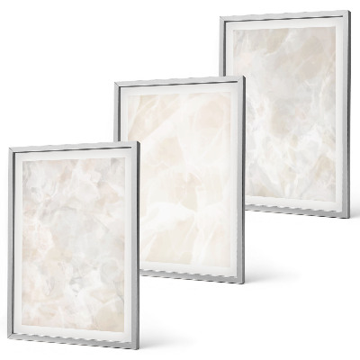 Set tablouri decorative Structuri din marmură pastelată