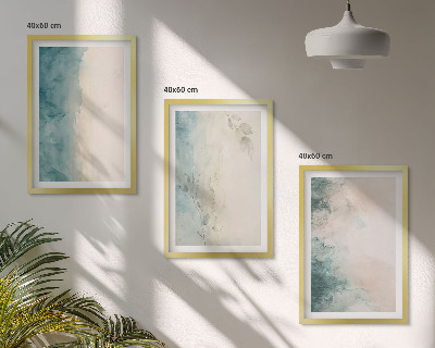 Set tablouri decorative Minimalism pe pânză cu acuarelă
