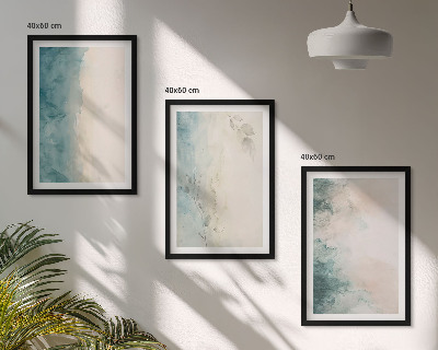 Set tablouri decorative Minimalism pe pânză cu acuarelă