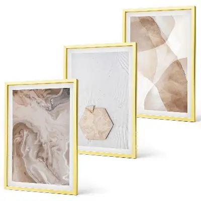 Set de tablouri pentru dormitor cu design abstract inspirat din natură