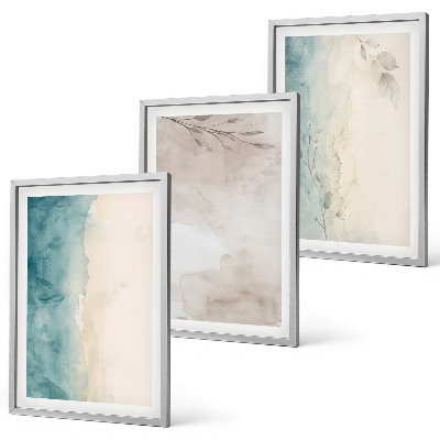 Set tablouri decorative Texturi subtile de acuarelă