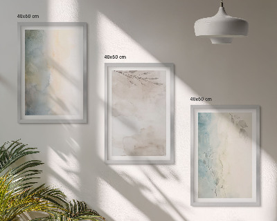 Set tablouri pentru dormitor Cartoane delicate pentru acuarelă