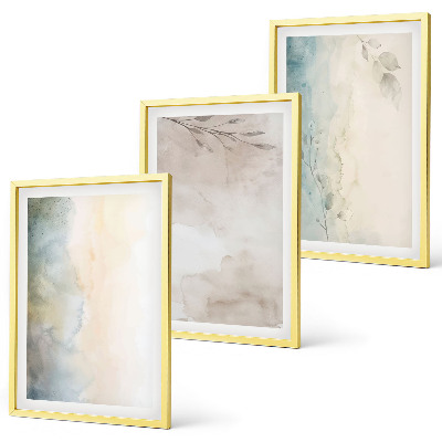 Set tablouri pentru dormitor Cartoane delicate pentru acuarelă