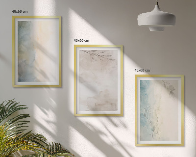 Set tablouri pentru dormitor Cartoane delicate pentru acuarelă