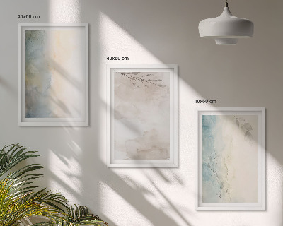 Set tablouri pentru dormitor Cartoane delicate pentru acuarelă