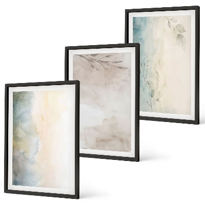 Set tablouri pentru dormitor Cartoane delicate pentru acuarelă