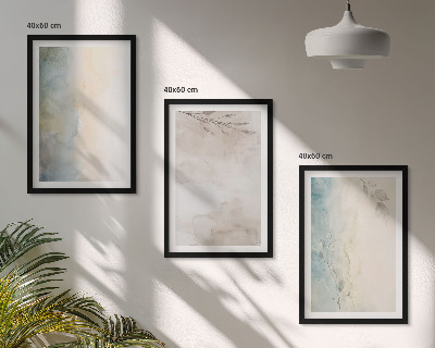 Set tablouri pentru dormitor Cartoane delicate pentru acuarelă