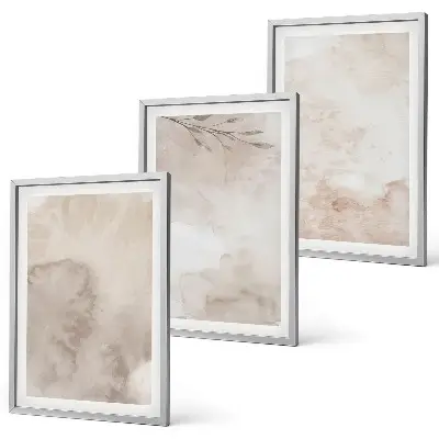Set tablouri decorative cu vopsele acuarelă în stil boho