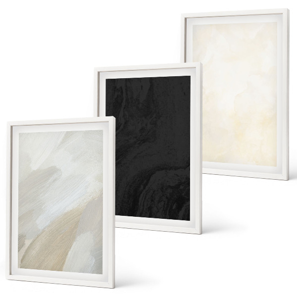 Set tablouri decorative Structuri nuanțează minimalismul