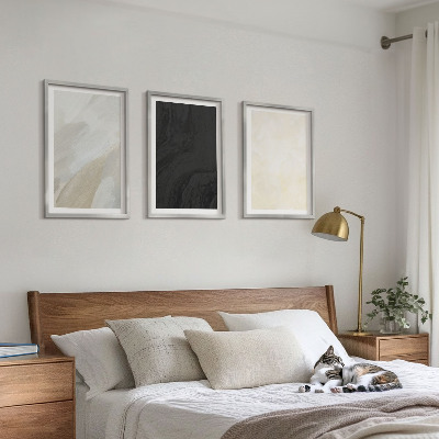 Set tablouri decorative Structuri nuanțează minimalismul