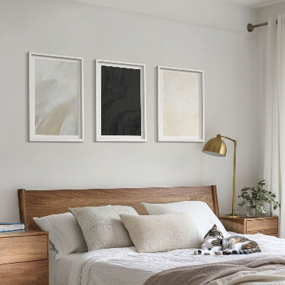 Set tablouri decorative Structuri nuanțează minimalismul