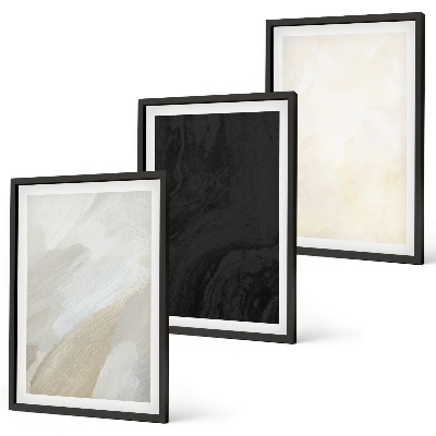Set tablouri decorative Structuri nuanțează minimalismul