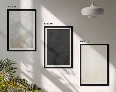Set tablouri decorative Structuri nuanțează minimalismul