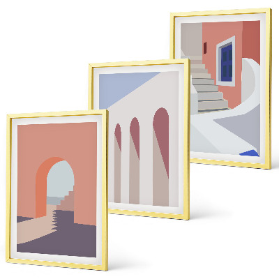 Set tablouri pentru dormitor Ilustrații arhitecturale minimaliste