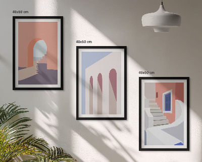 Set tablouri pentru dormitor Ilustrații arhitecturale minimaliste