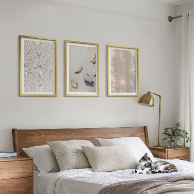 Set tablouri pentru dormitor Structuri naturale boho