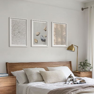 Set tablouri pentru dormitor Structuri naturale boho