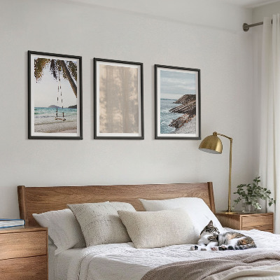 Set tablouri decorative Vederi la malul mării pe nisip de vară