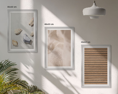 Set tablouri decorative Texturi de țesături din lemn și pietre