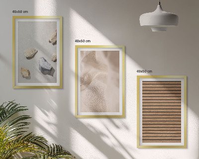 Set tablouri decorative Texturi de țesături din lemn și pietre