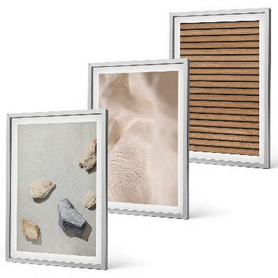 Set tablouri decorative Texturi de țesături din lemn și pietre