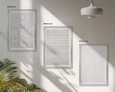 Set de tablouri pentru dormitor cu modele de nisip strălucitor
