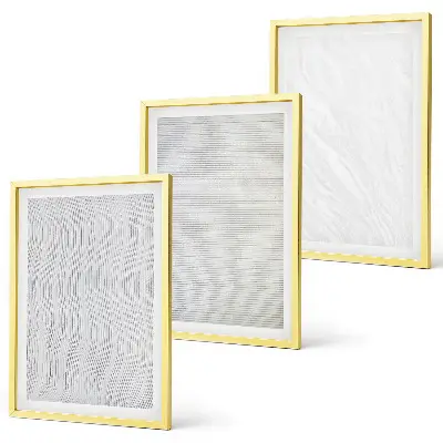 Set de tablouri pentru dormitor cu modele de nisip strălucitor