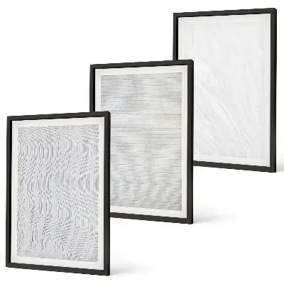 Set de tablouri pentru dormitor cu modele de nisip strălucitor