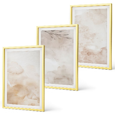 Set tablouri decorative Frunze pastelate în acuarelă