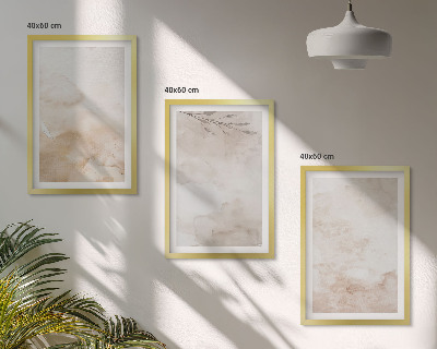 Set tablouri decorative Frunze pastelate în acuarelă