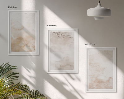 Set tablouri decorative Frunze pastelate în acuarelă