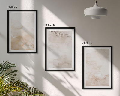 Set tablouri decorative Frunze pastelate în acuarelă