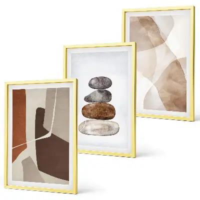 Set de tablouri pentru dormitor cu pictură abstractă modernă