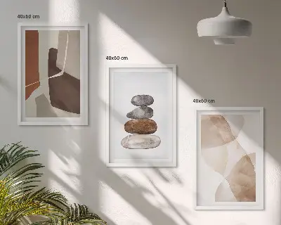 Set de tablouri pentru dormitor cu pictură abstractă modernă