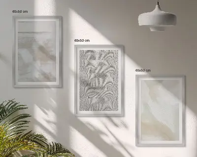 Set de tablouri decorative cu design modern abstract