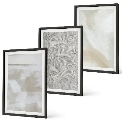 Set de tablouri decorative cu design modern abstract