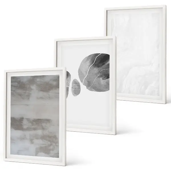 Set de tablouri pentru dormitor cu structuri moderne abstracte