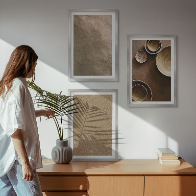 Set tablouri decorative Structuri minimaliste din piatră