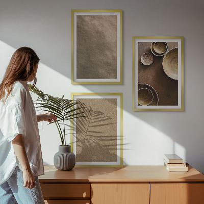 Set tablouri decorative Structuri minimaliste din piatră