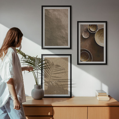 Set tablouri decorative Structuri minimaliste din piatră